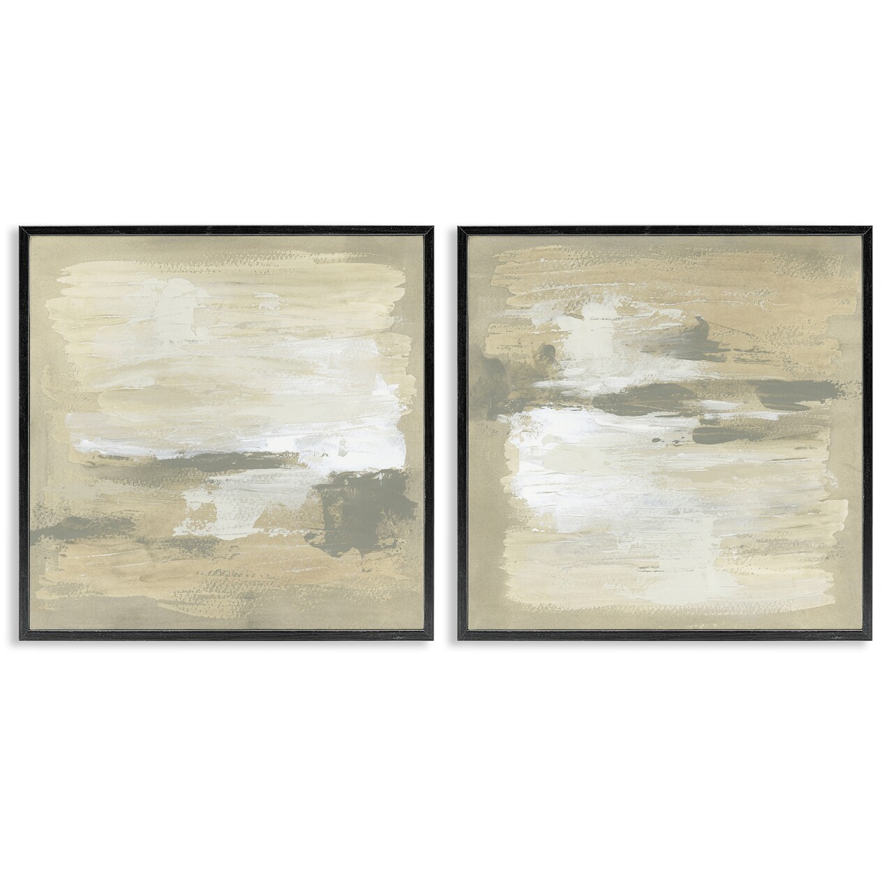 Stupell Industries Neutral Reflections in Earth Tones 2pc Framed Giclee Set By June Erica Vess